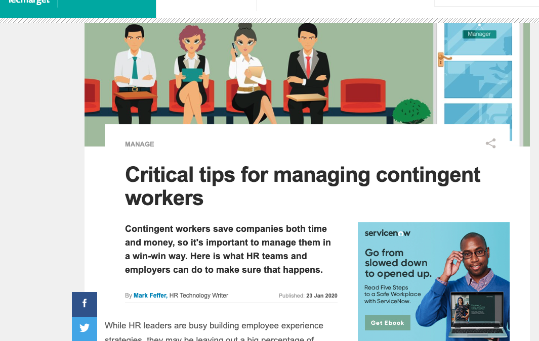 Aaron Colby Quoted in TechTarget about Independent Contractors